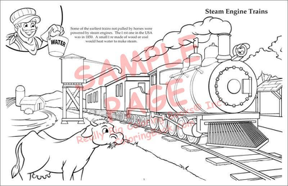 Trains LapTop Coloring Book-2