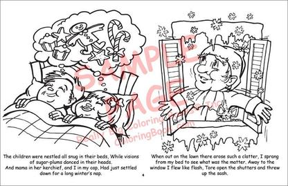 Night Before Christmas LapTop Color Book-2