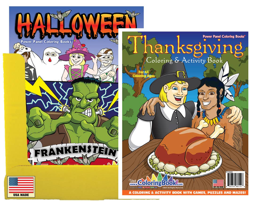 Halloween, Thanksgiving Color Books-2