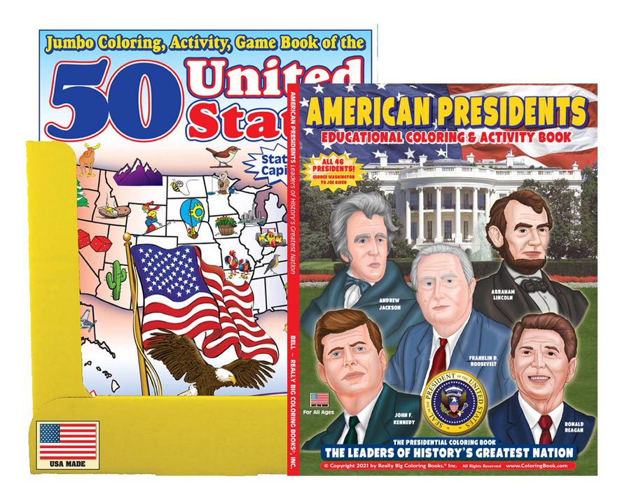 Presidents States Coloring Books