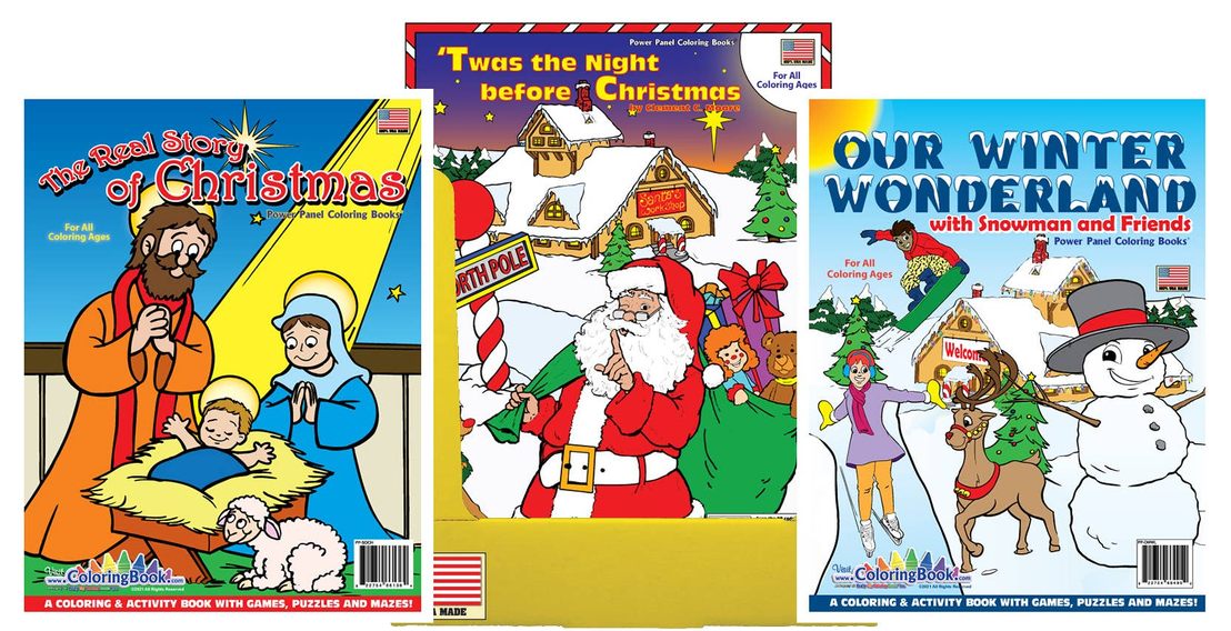 Christmas Assorted Coloring Book Titles-2