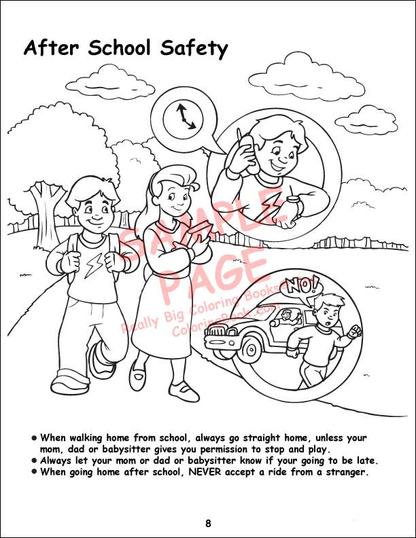 ABC, Safety Coloring Books-2