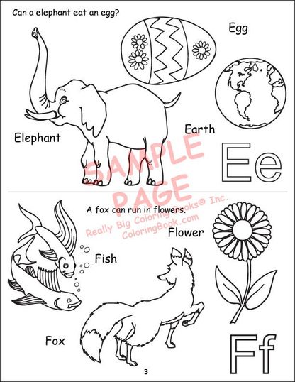 ABC, Safety Coloring Books-4