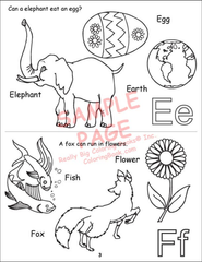 ABC, Safety Coloring Books-4