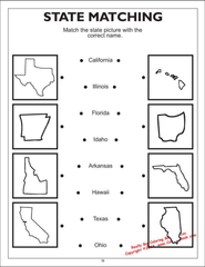 50 United States Coloring Book 8.5x11-3