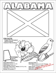 50 United States Coloring Book 8.5x11-4