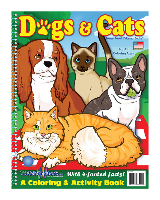 Dogs and Cats Coloring Book