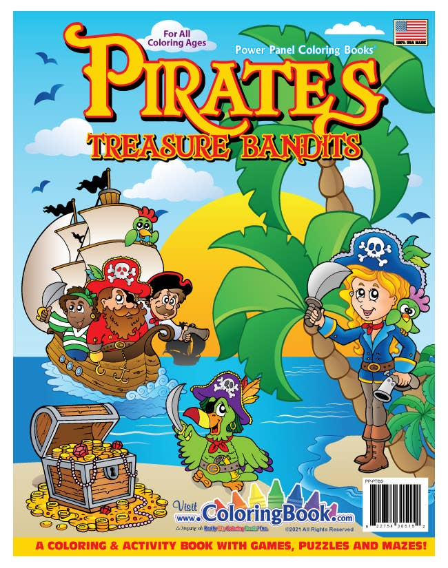 Pirate Treasures Coloring Book-2