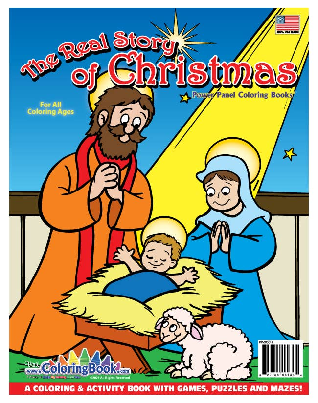 The Real Story of Christmas Coloring Book-2