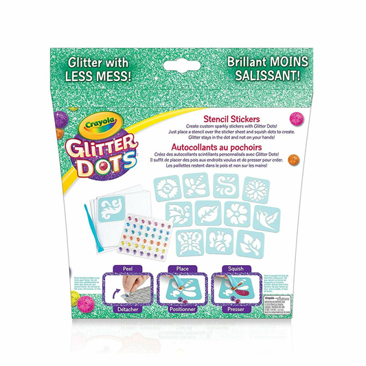 Crayola Glitter Dots Sticker Stencils - Custom Glitter Stickers