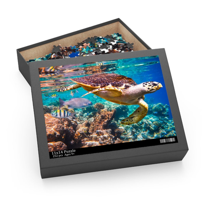 Decorative Puzzle - Underwater Sea Turtle - Jigsaw Puzzle-3