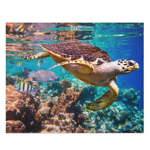 Decorative Puzzle - Underwater Sea Turtle - Jigsaw Puzzle-7