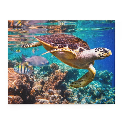 Decorative Puzzle - Underwater Sea Turtle - Jigsaw Puzzle-9