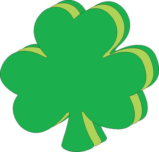 Assorted Green Shamrock Assorted Color Creative Cut-Outs