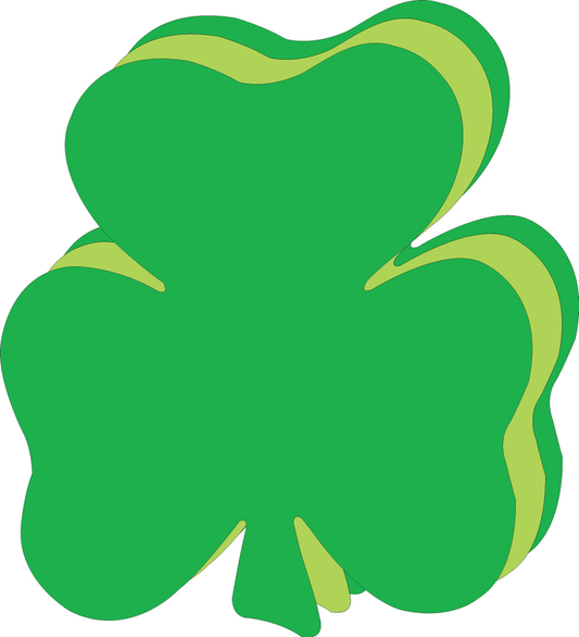 Assorted Green Shamrock Assorted Color Super Cut-Outs