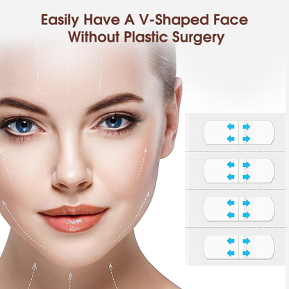 80Pcs Face Lifting Sticker Invisible Tape Firming Chin Fade Fine Lines V-shaped-5