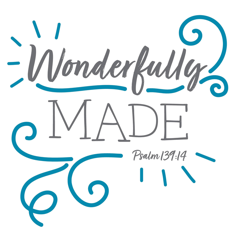 Wonderfully Made Blue Swaddle