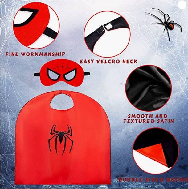 6-Pack | Superhero Reversible Cape & Mask Set-2