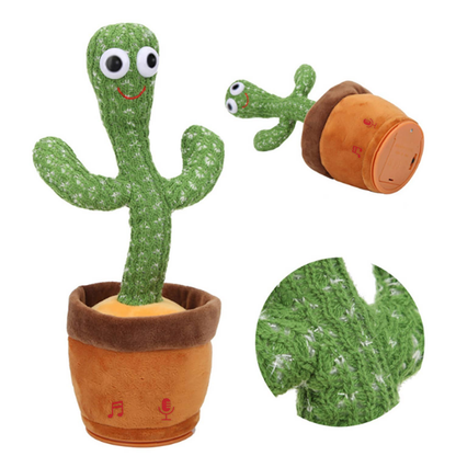 Dancing Cactus Mimicking Toy, USB Rechargeable, 120 Songs-4