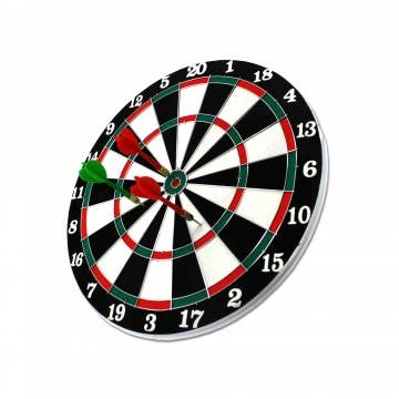 Dartboard with 6 Hard Tip Darts 11.5" Diameter-2