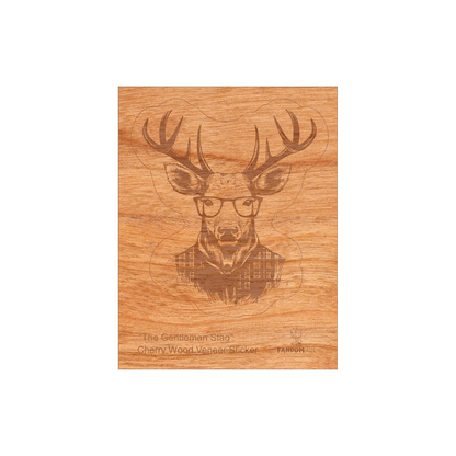 Wood Stag Sticker, Funny Hipster "The Gentleman"-2