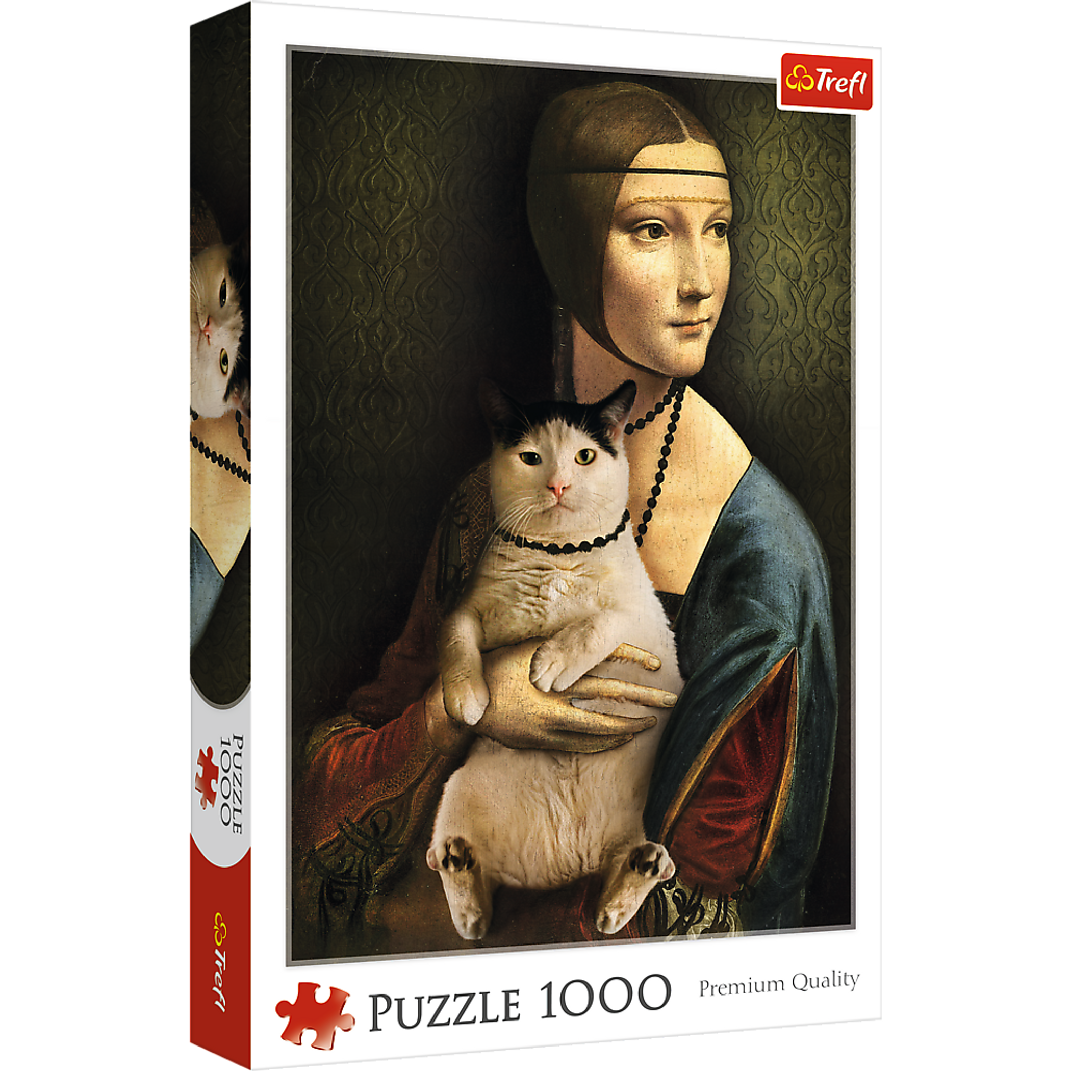 1000 Piece Jigsaw Puzzles - Lady with a cat