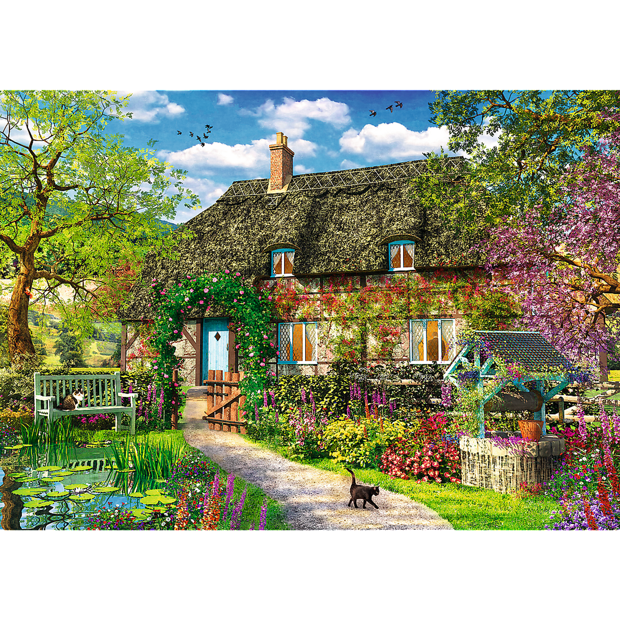 2000 piece Jigsaw Puzzles - Country Cottage-2