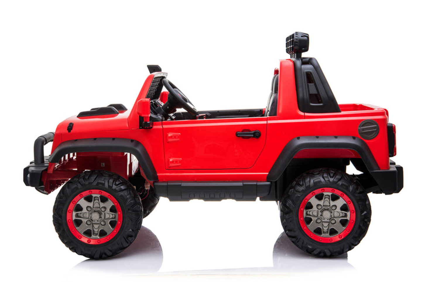 24V Freddo Toys Jeep with Top Lights 2 Seater Ride on Red-2