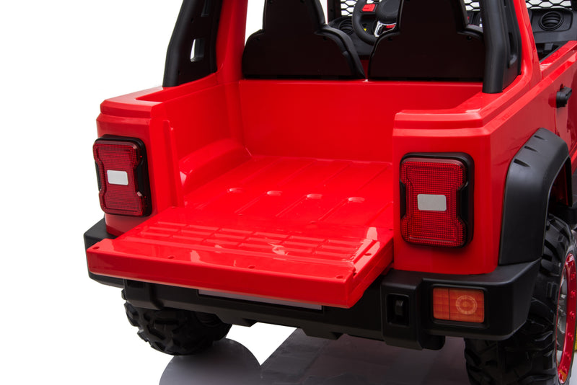 24V Freddo Toys Jeep with Top Lights 2 Seater Ride on Red-6
