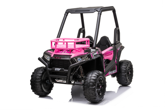 24V 4x4 Freddo Toys Off Road UTV 2 Seater Ride on Pink