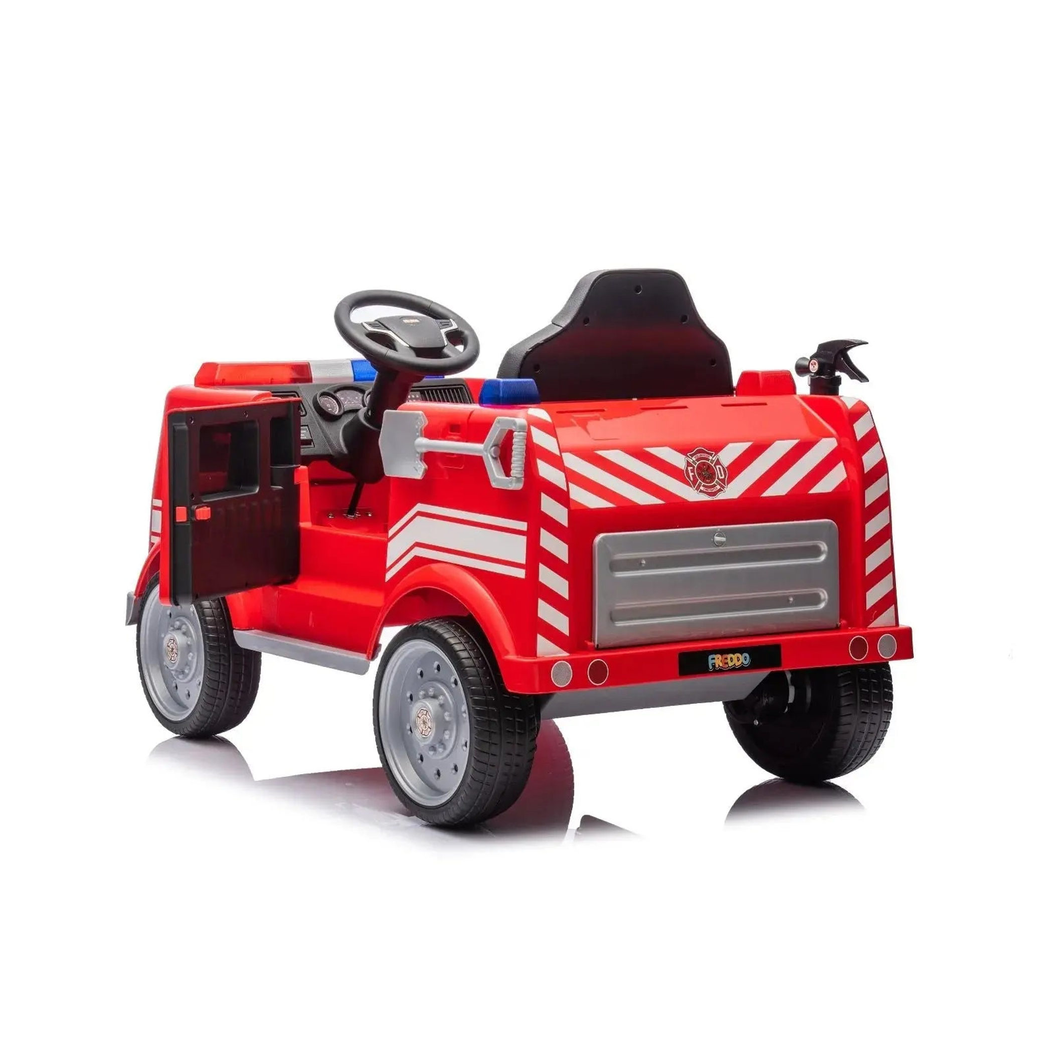 12V Freddo Fire Truck 1 Seater Ride on-5
