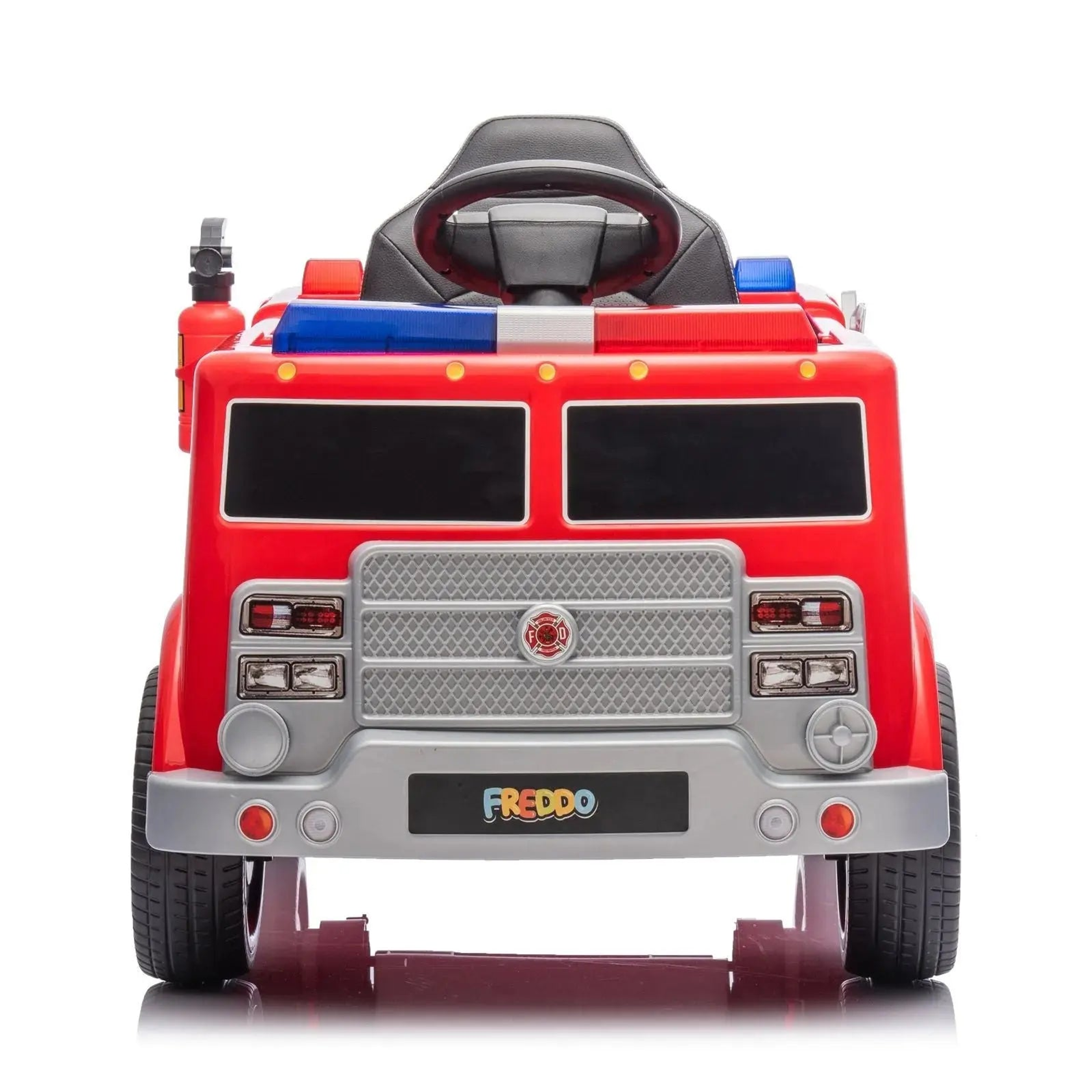12V Freddo Fire Truck 1 Seater Ride on-7