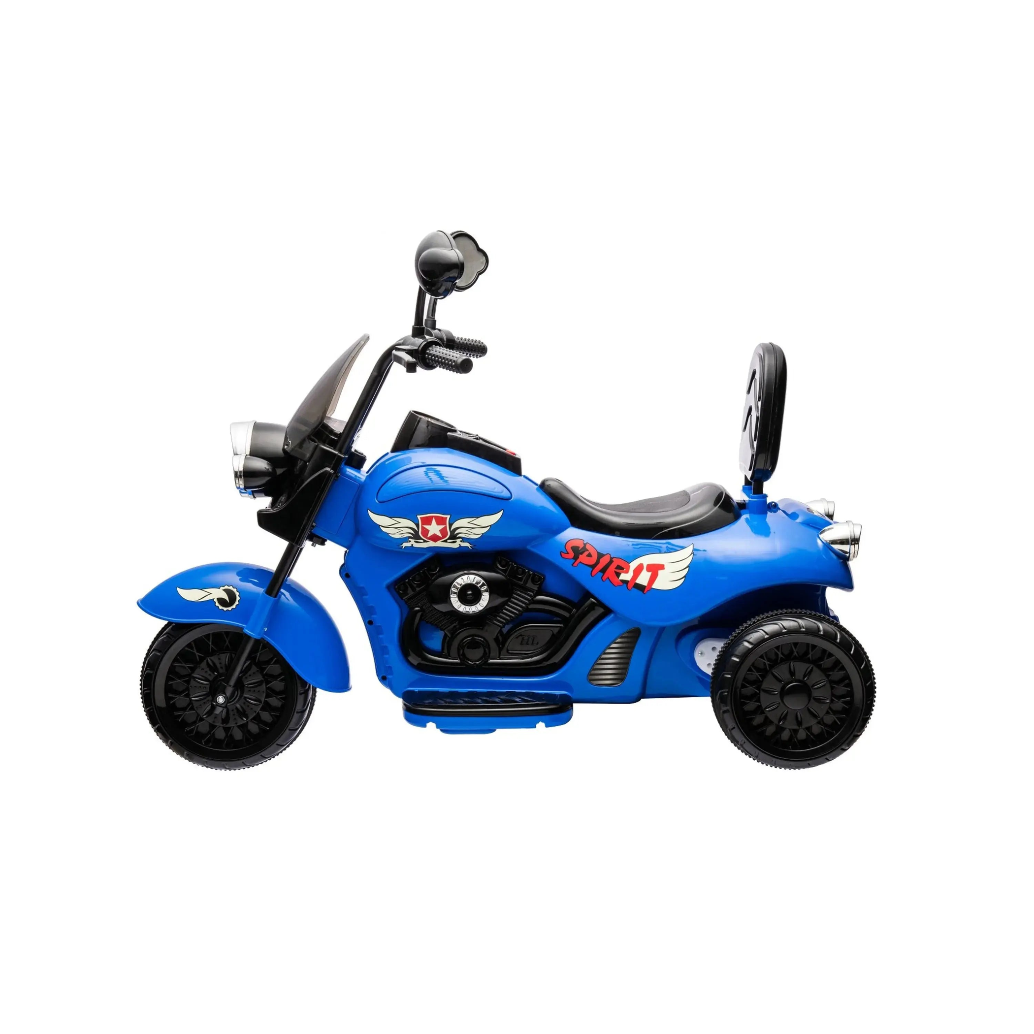 12V Freddo Kids Cruiser 1 Seater Motorcycle Blue-2