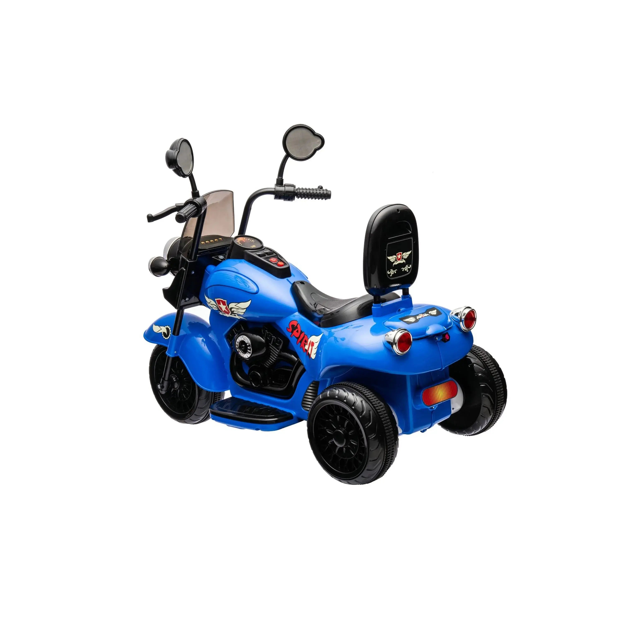 12V Freddo Kids Cruiser 1 Seater Motorcycle Blue-5