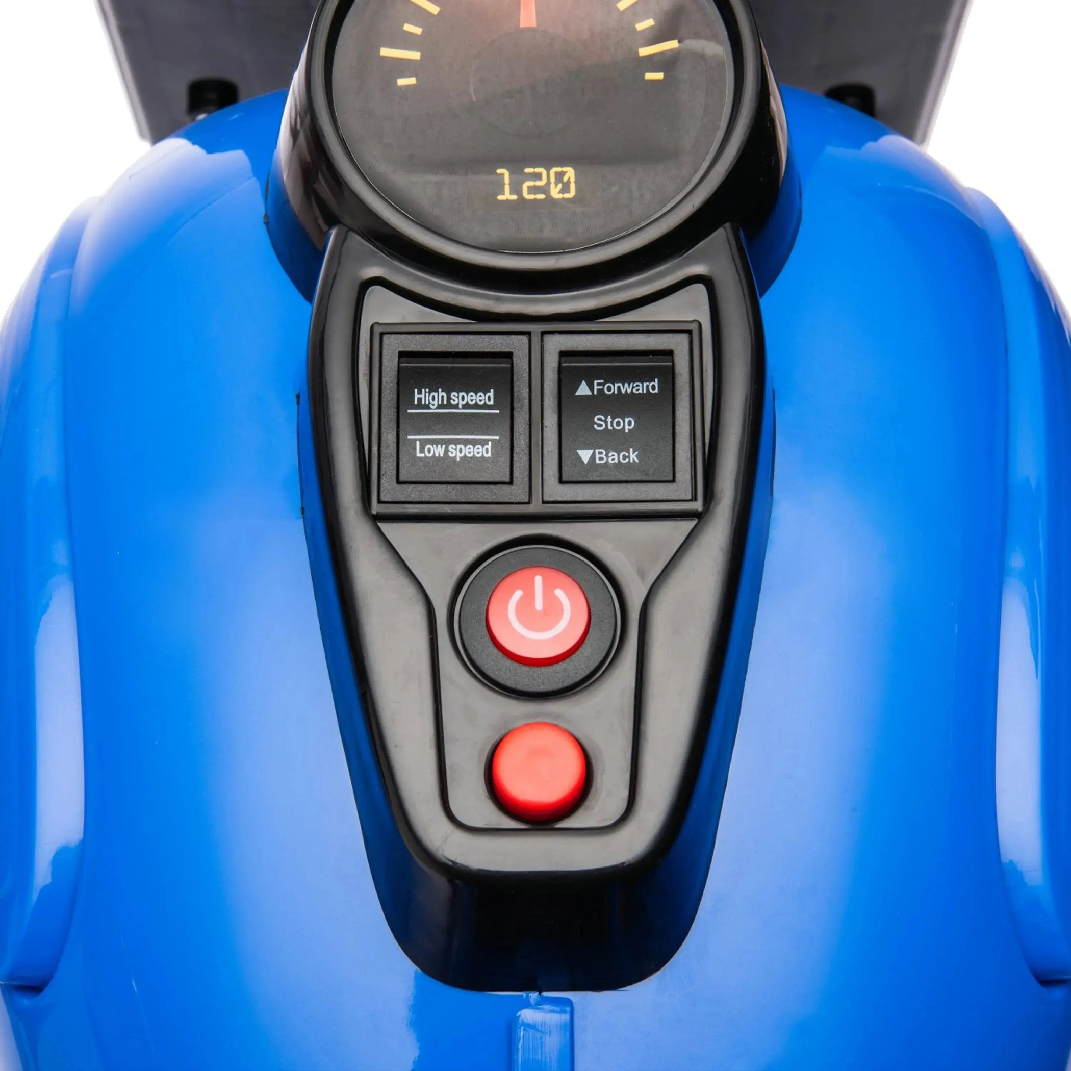 12V Freddo Kids Cruiser 1 Seater Motorcycle Blue-10
