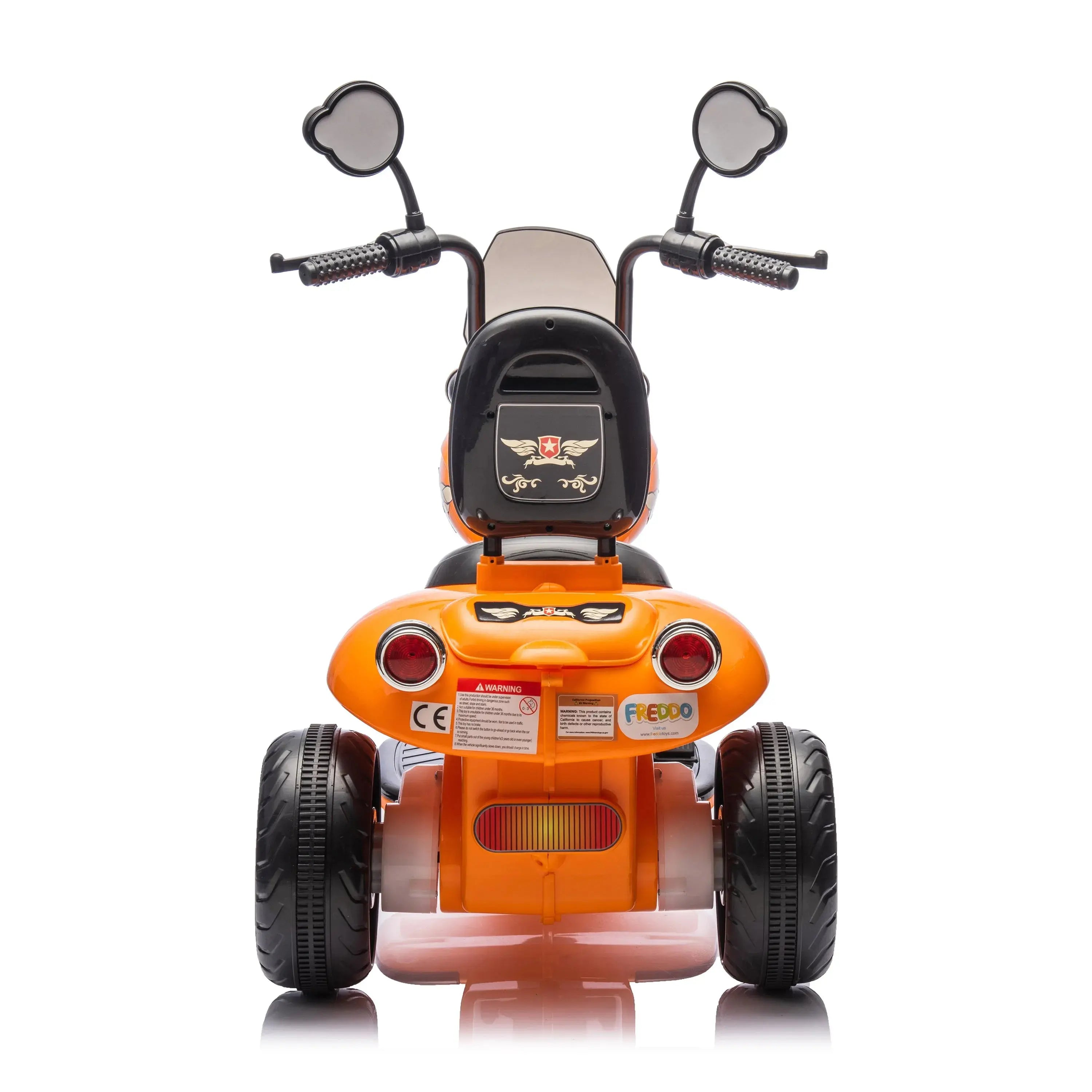 12V Freddo Kids Cruiser 1 Seater Motorcycle Orange-3