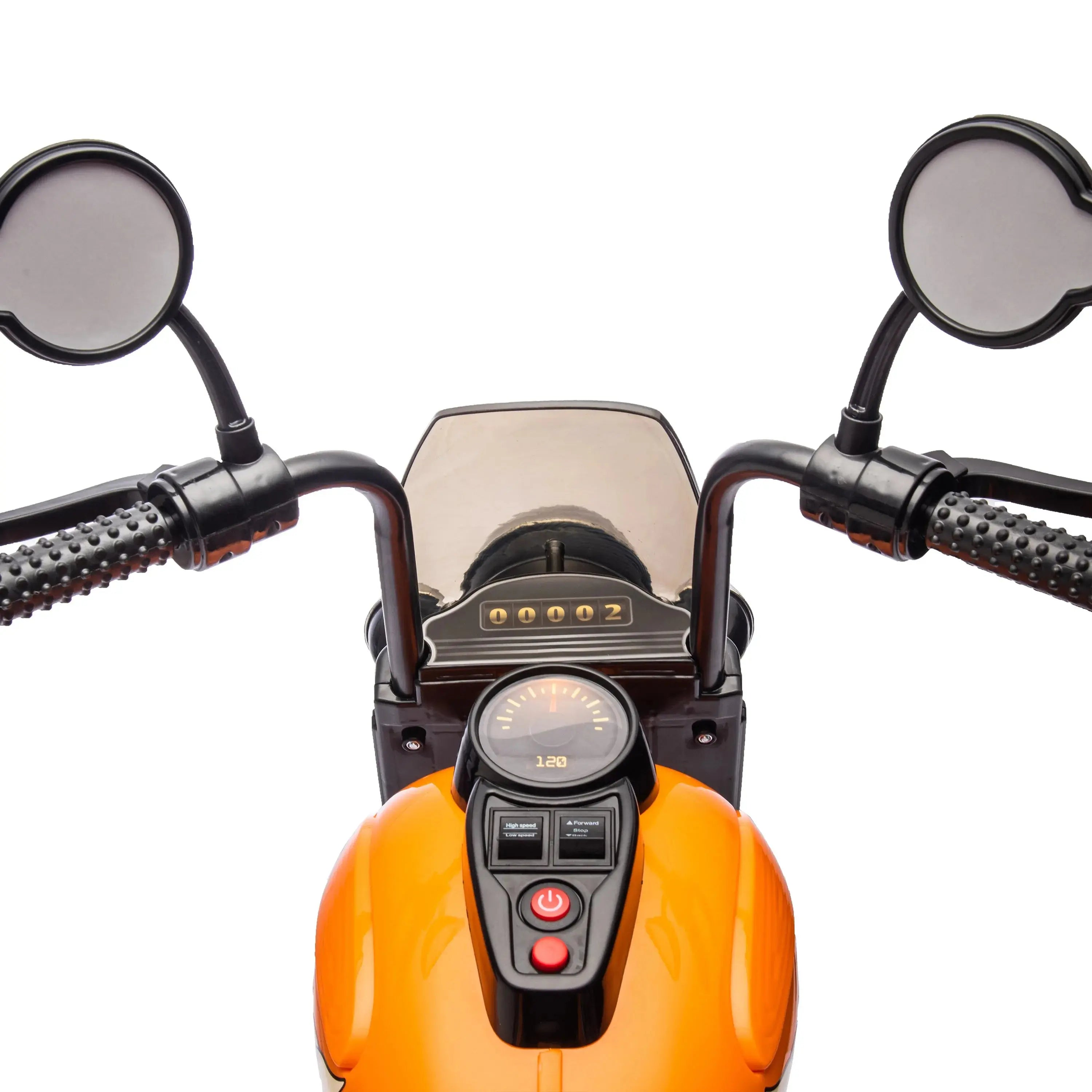12V Freddo Kids Cruiser 1 Seater Motorcycle Orange-7