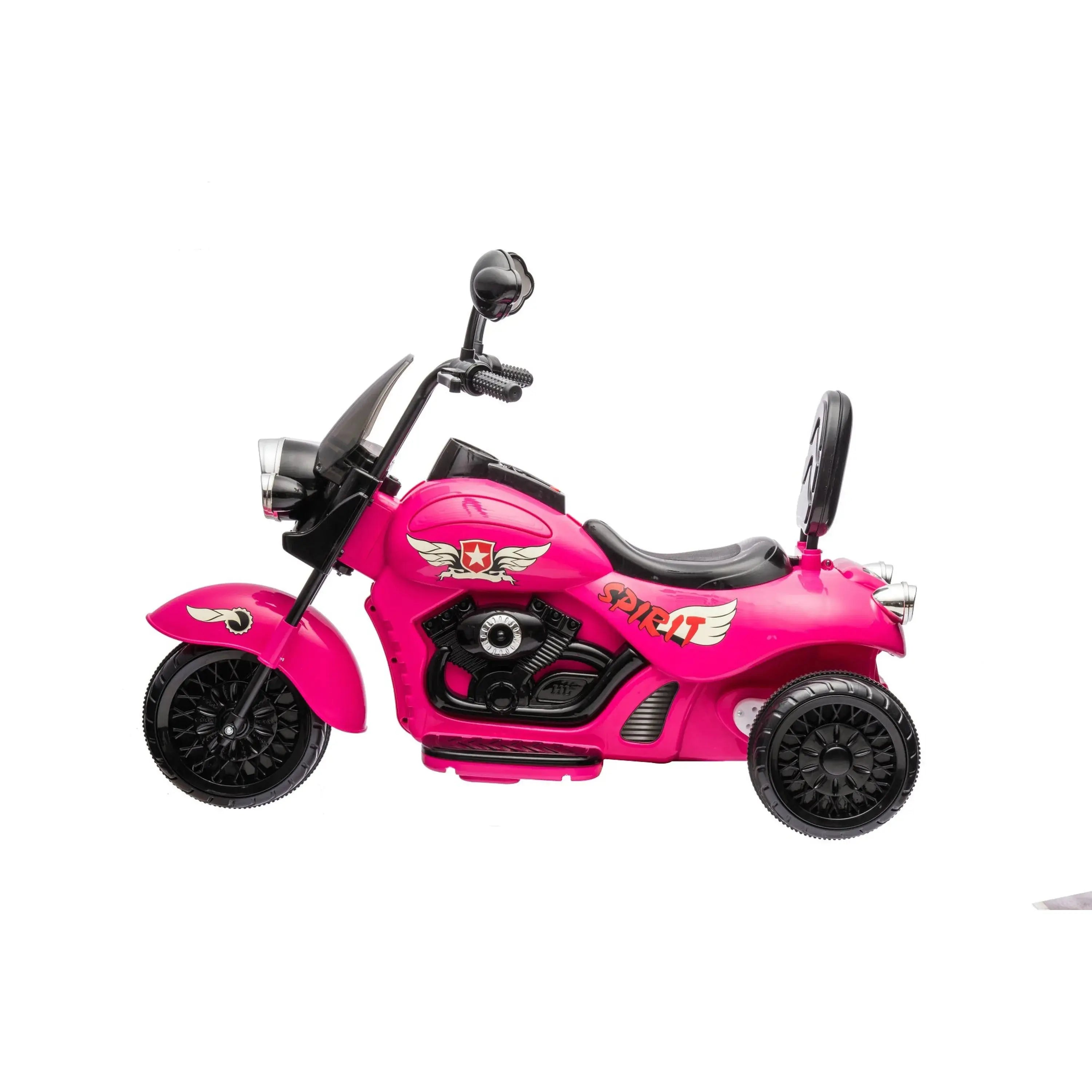 12V Freddo Kids Cruiser 1 Seater Motorcycle Pink-2