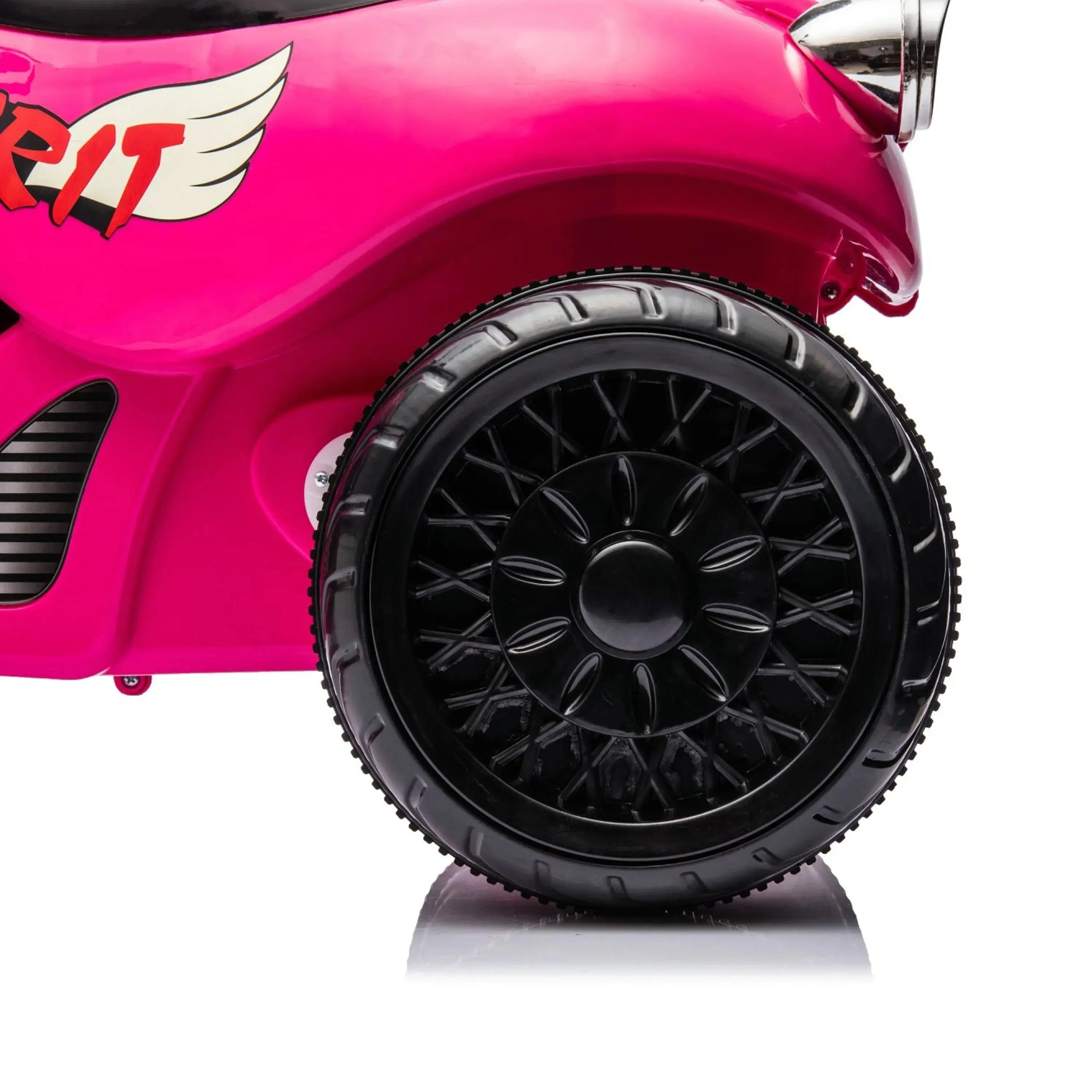12V Freddo Kids Cruiser 1 Seater Motorcycle Pink-6