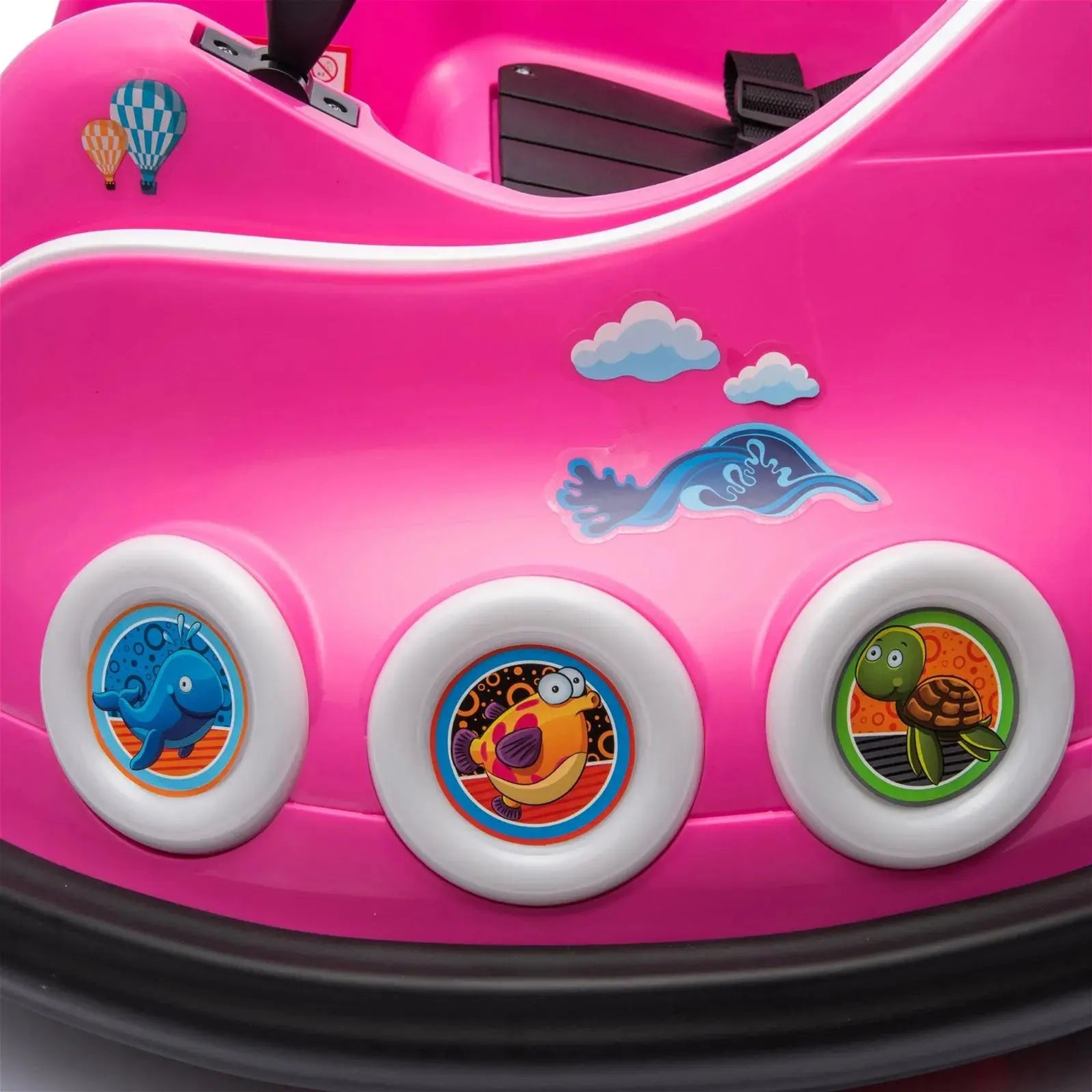 12V Freddo Bumper Car 1 Seater Ride on for Kids Pink-9