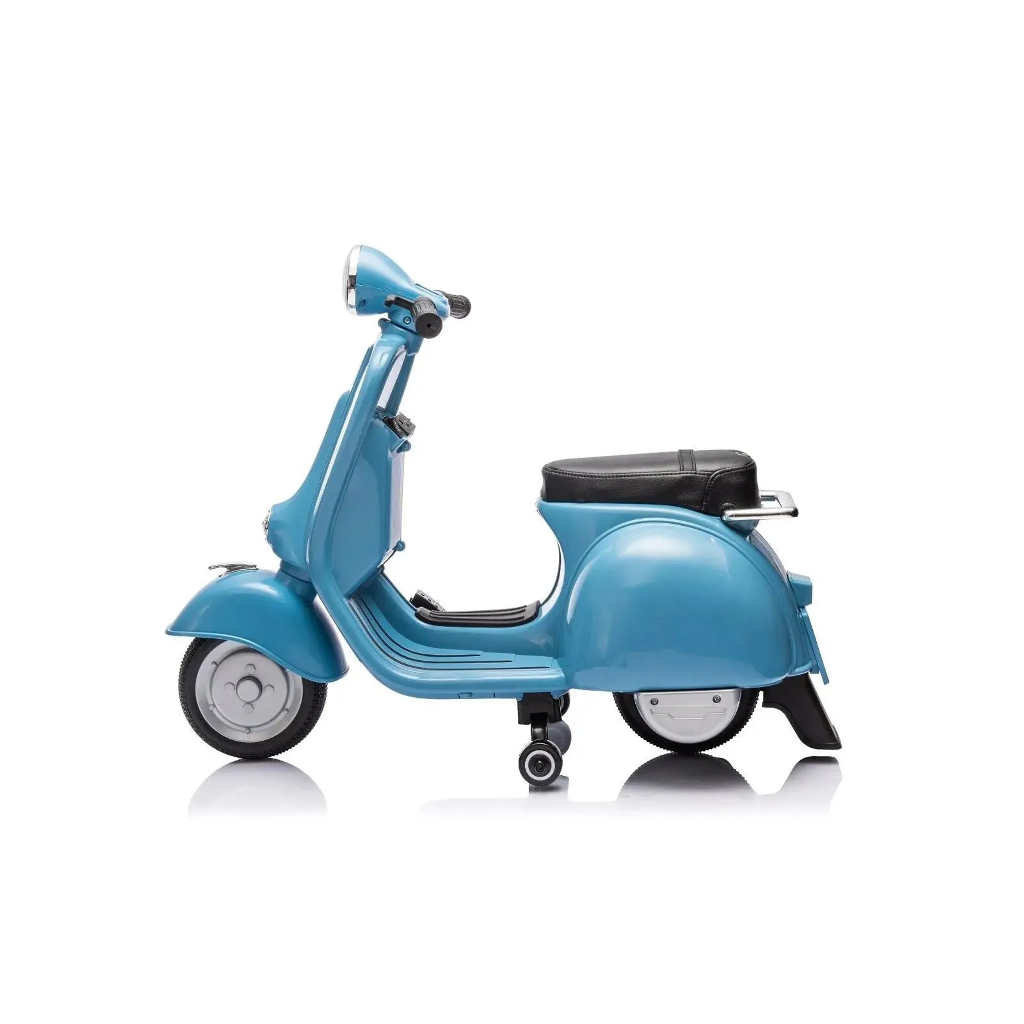 12V Kids' Vespa Electric Ride-On Scooter BLUE-2