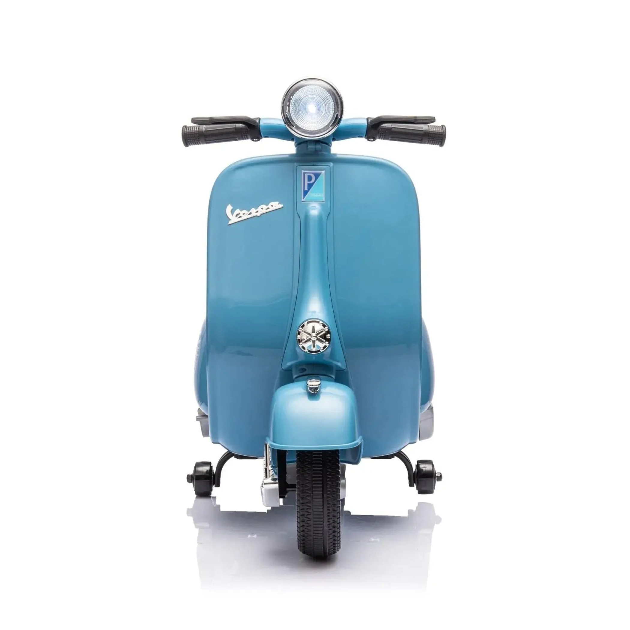 12V Kids' Vespa Electric Ride-On Scooter BLUE-3