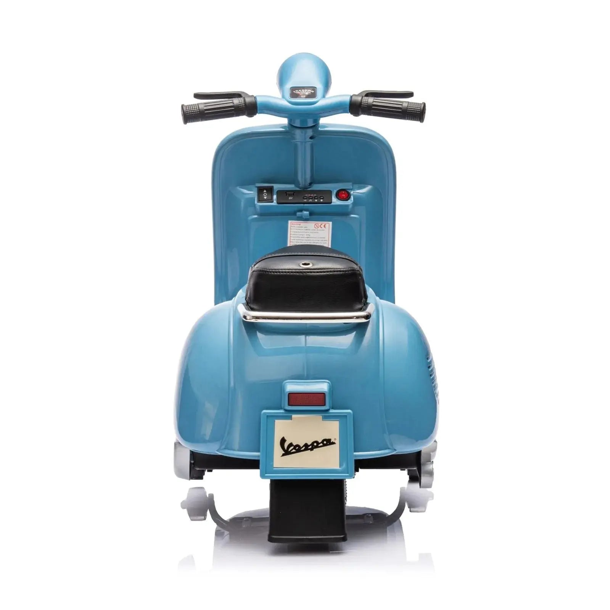 12V Kids' Vespa Electric Ride-On Scooter BLUE-4