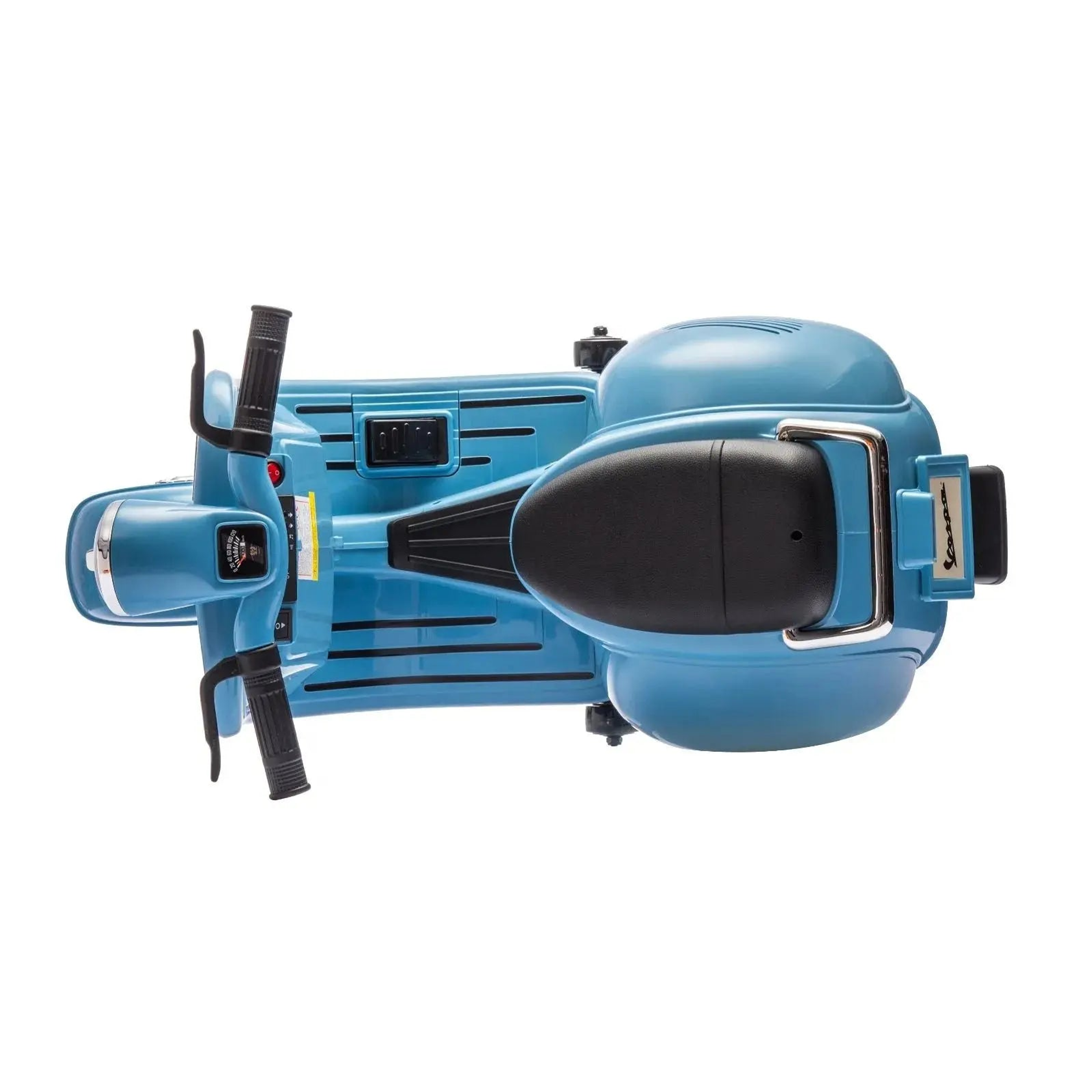 12V Kids' Vespa Electric Ride-On Scooter BLUE-5