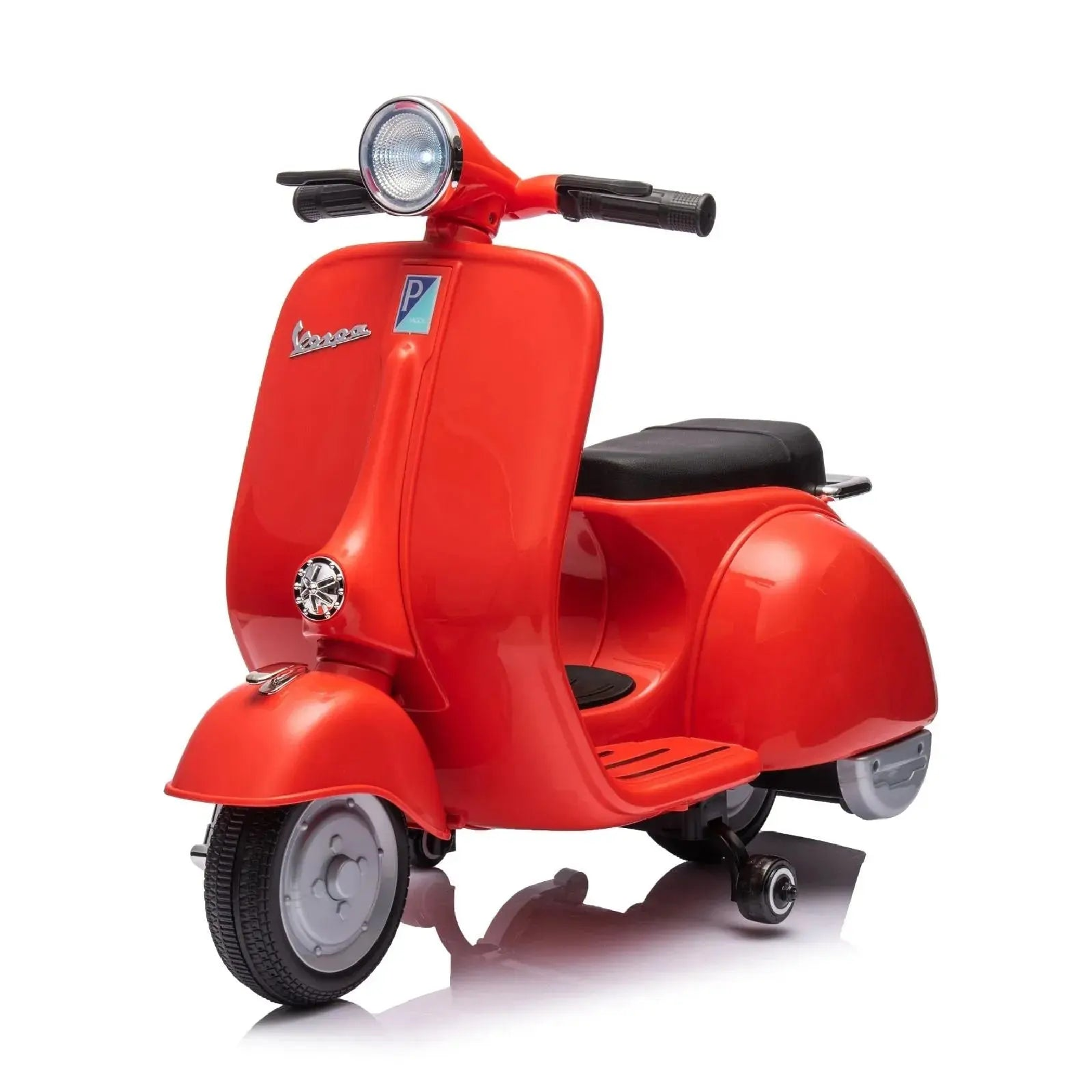 12V Kids' Vespa Electric Ride-On Scooter RED