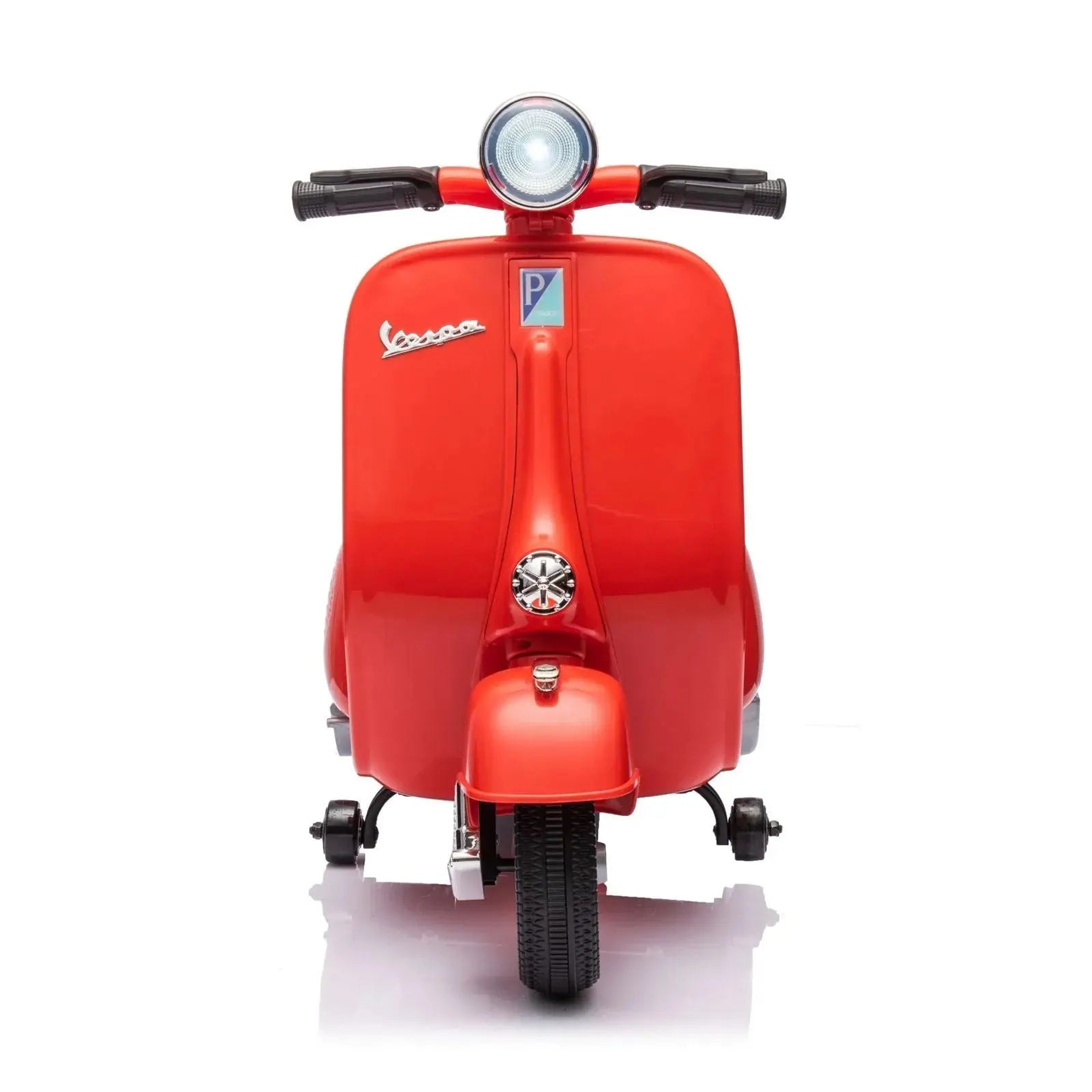 12V Kids' Vespa Electric Ride-On Scooter RED-5