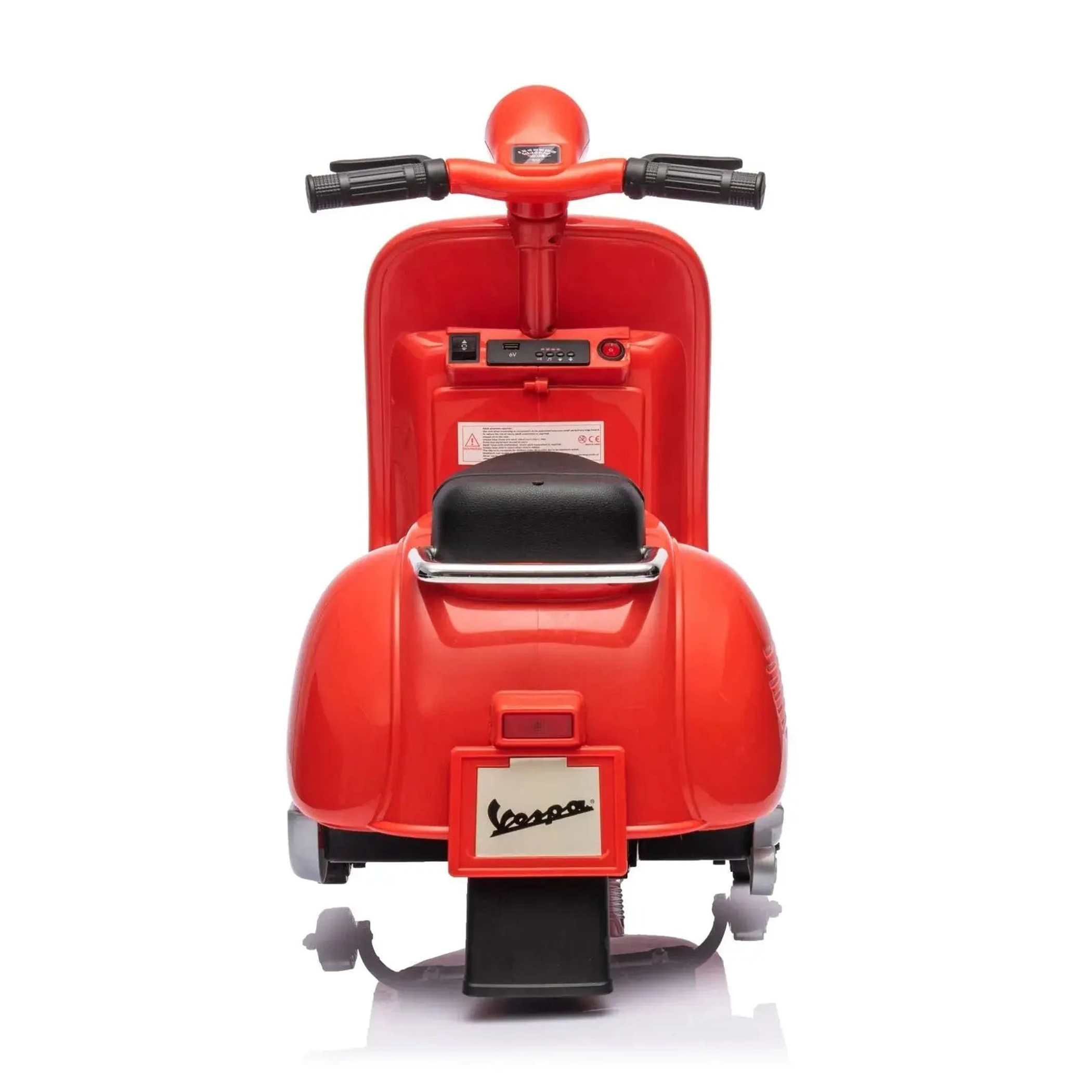 12V Kids' Vespa Electric Ride-On Scooter RED-7