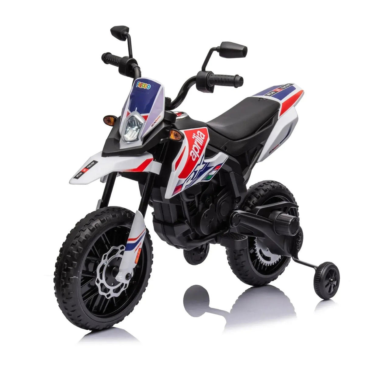 12V Aprilia Motorcycle 1 Seater Ride-on White