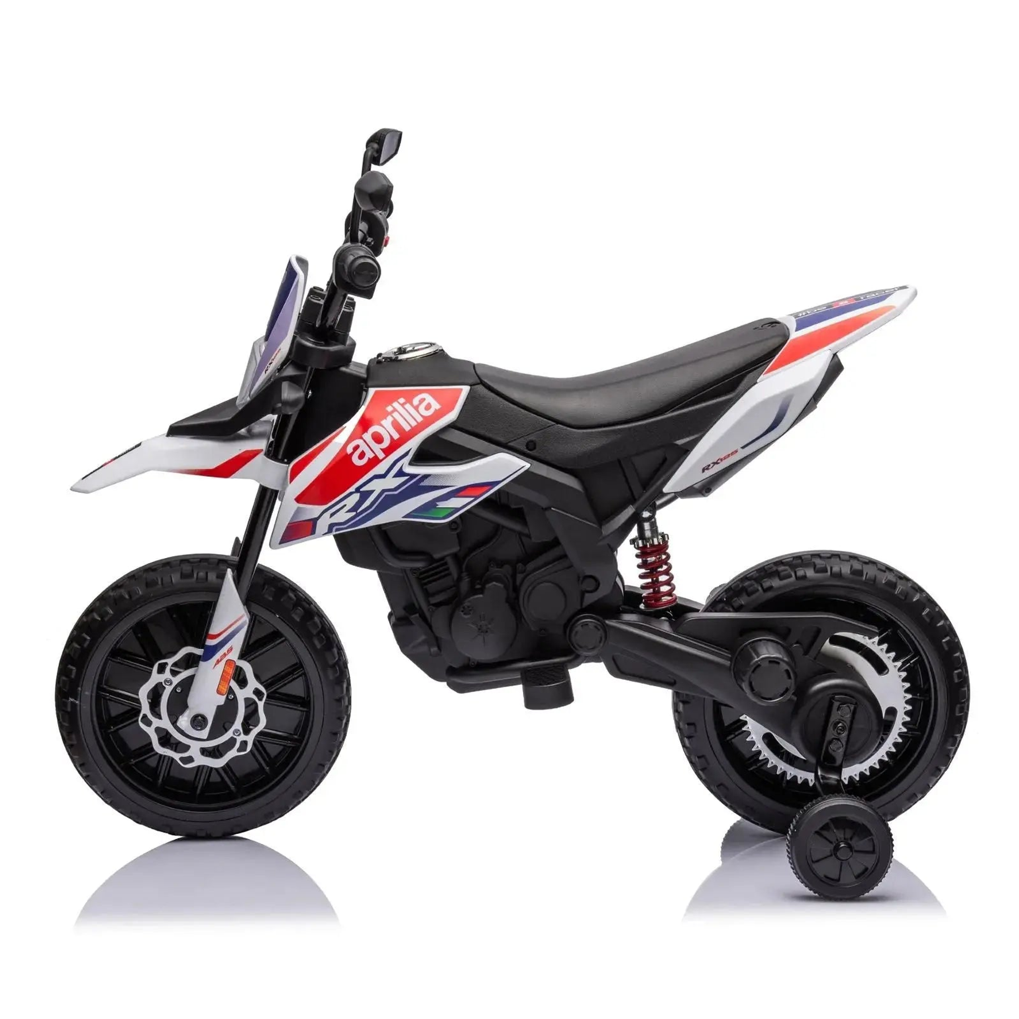 12V Aprilia Motorcycle 1 Seater Ride-on White-3