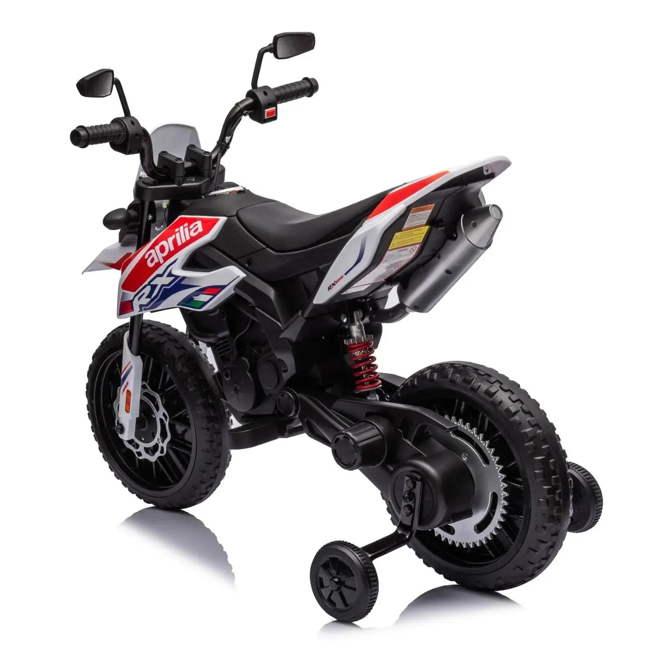 12V Aprilia Motorcycle 1 Seater Ride-on White-9